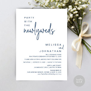 Party mit den Neugeborenen, Hochzeitsessen Einladung