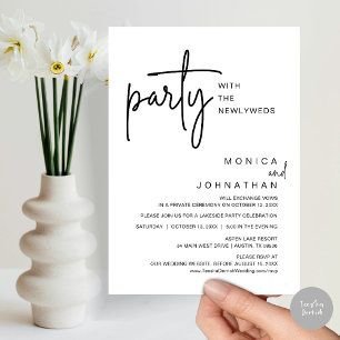 Party mit den Neugeborenen, Hochzeitsessen Einladung