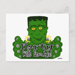 Party mit Frankie! Postkarte