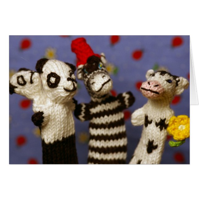 Party mit Panda, Zebra und Kuh (Vorderseite (Horizontal))