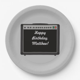 Party mit personalisierten Verstärkern Pappteller