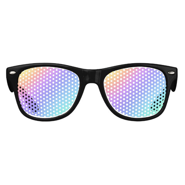 Party mit starkem Regenbogenverlauf Partybrille (Vorderseite)