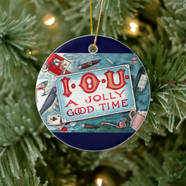 Party mit Vintagen Gewürzen, Glücksspiele Rauchen Keramikornament (Baum)