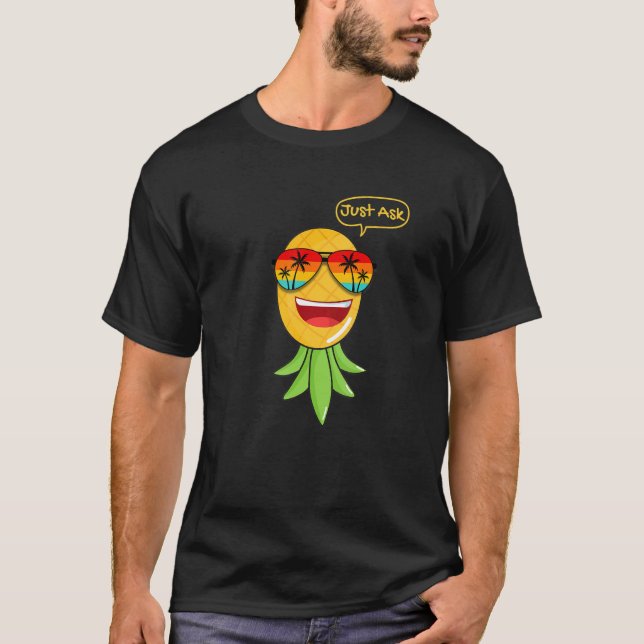 Party Mode Upside Down Pineapple Swinger Vanilla S T-Shirt (Vorderseite)