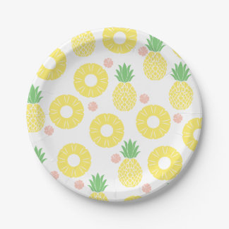 Party mögen ein Ananas-Papier-Teller Pappteller