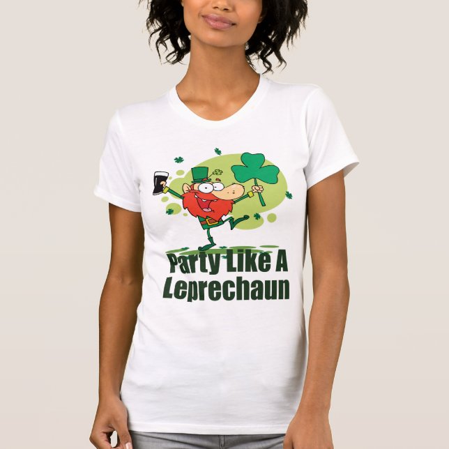 Party mögen ein Kobold-T-Shirt T-Shirt (Vorderseite)
