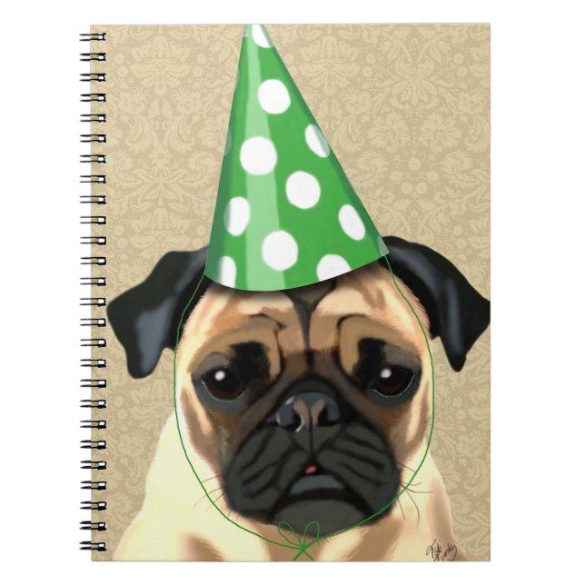 Party Mops Notizblock (Vorderseite)