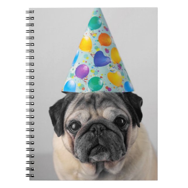 Party Mops Notizblock (Vorderseite)