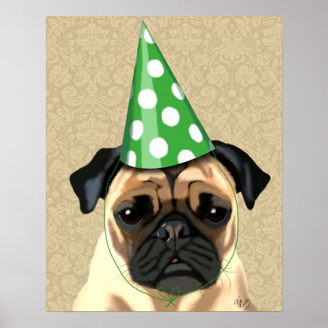 Party Mops Poster (Vorne)