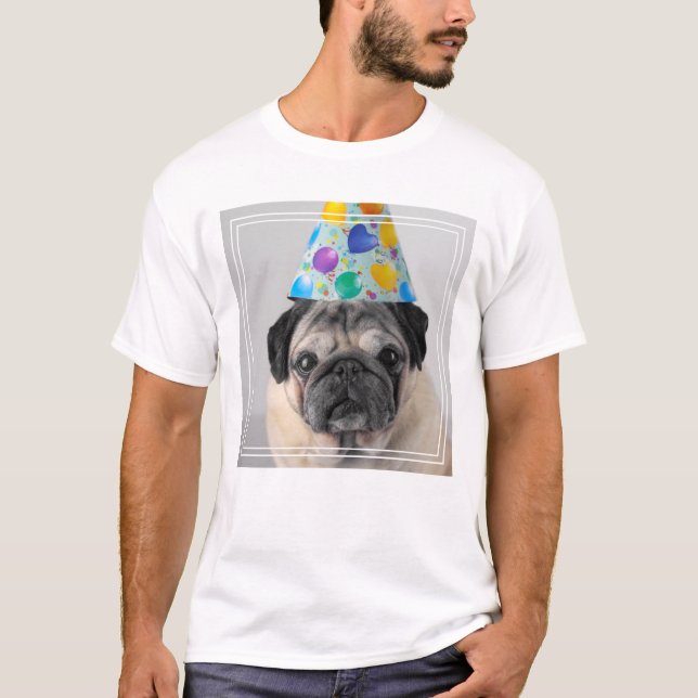 Party Mops T-Shirt (Vorderseite)