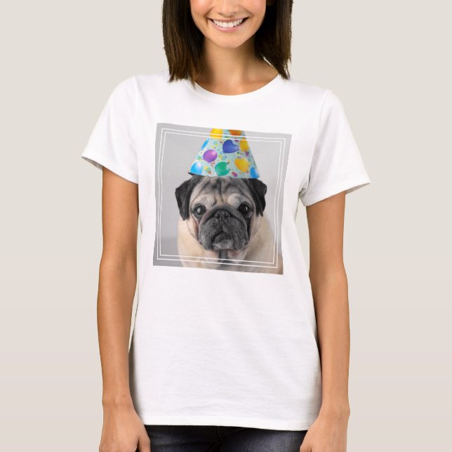 Party Mops T-Shirt (Vorderseite)