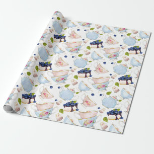 Party-Muster für Wasserfarben Geschenkpapier