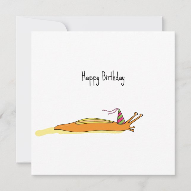 Party Nacktschnecke Karte (Vorderseite)