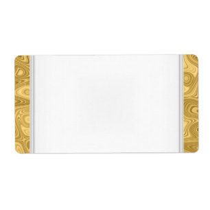 Party-Name-Tag-Label gold Weiß