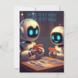 Party "Name Text Robot" anpassen Einladung