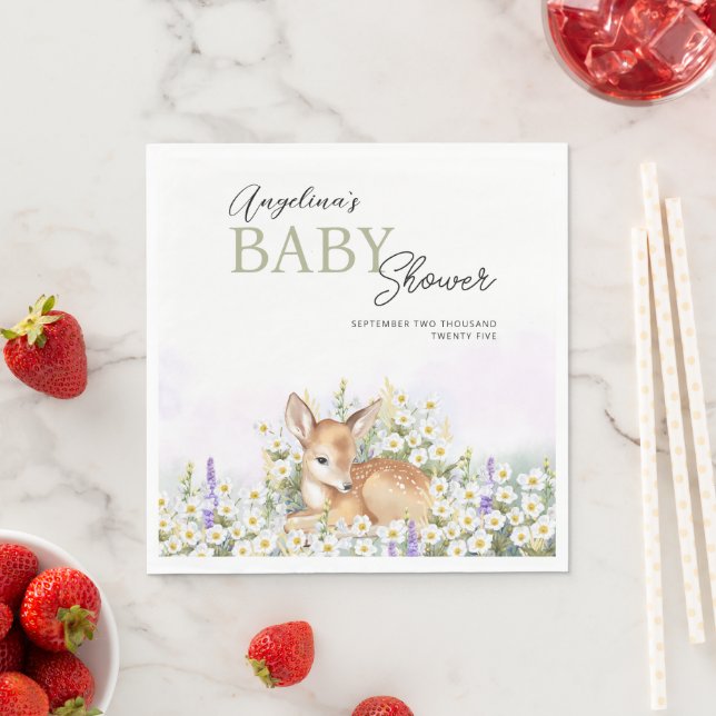 Party Napkins für die Babydusche mit bezauberndem  Serviette (Beispiel)