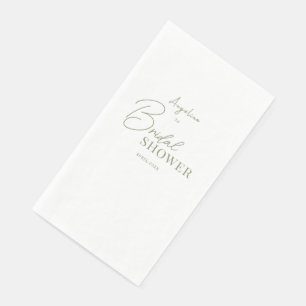 Party Napkins für ein pastellfarbenes Brautparty. Serviette