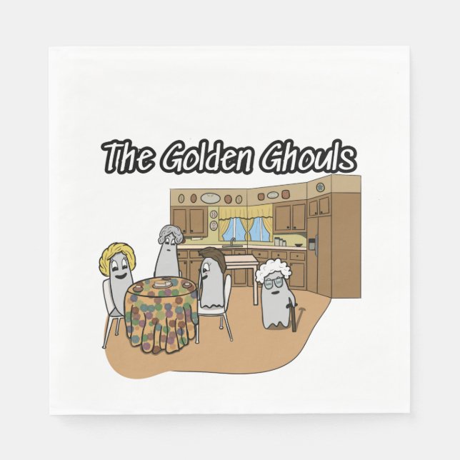 Party Napkins mit Golden Girls als Gespenster Serviette (Vorderseite)