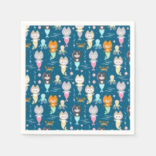 Party Napkins Nautical Themed Birthday Party. Serviette
