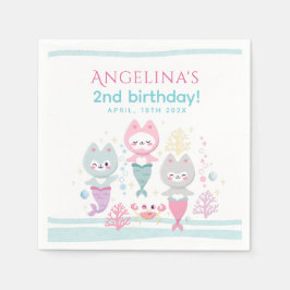Party Napkins Nautical Themed Birthday Party. Serviette