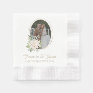 Party Napkins zum 50. Jubiläum Serviette