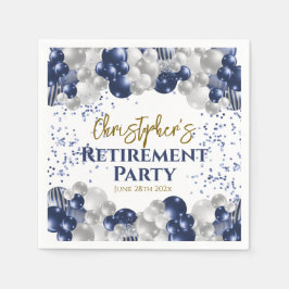 Party Navy Balloons Serviette