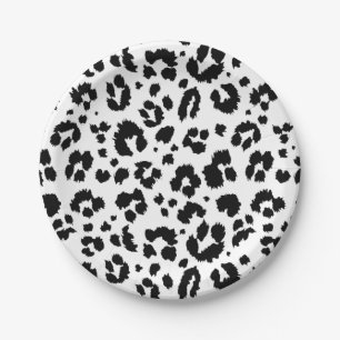 Party oder Duschpapierplatte aus Wildleopard Pappteller