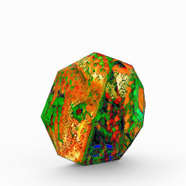 Party oder Karneval von Malereien, orange und grün Fotoblock