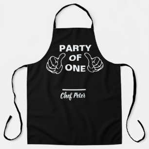 Party-Of-One-Kochschürze - Lustiges individuelles Schürze