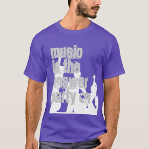 Party On Shirt - Musik ist die Antwort- Shirt