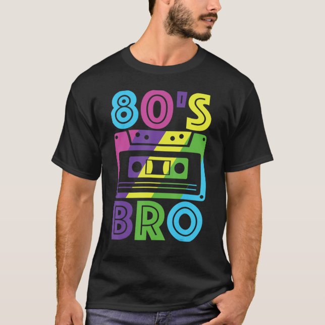 Party-Outfit für Männer 90er Jahre Kostümfrauen in T-Shirt (Vorderseite)