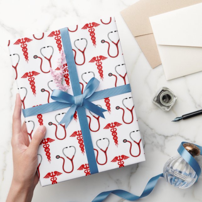 Party-Packung für lustige Krankenschwestern Geschenkpapier (Schenken)