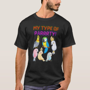 Party Papagei Liebe für Vögel Meine Art Papa T-Shirt