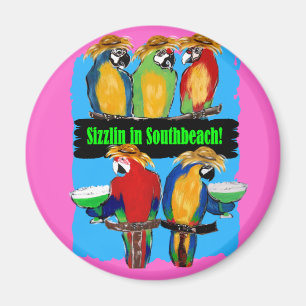 PARTY PAPAGEIEN MAGNET