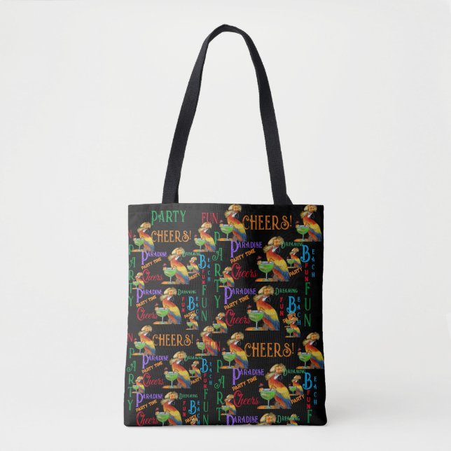 Party Papageien Tasche (Vorderseite)