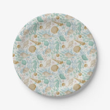 Party Papier Teller, 7" Rundpapier-Platte