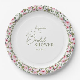 Party Papierplatte für ein pastellfarbenes Brautpa Pappteller