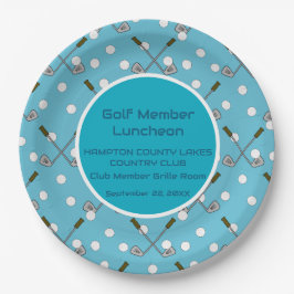 Party-Papierplatte für Golf-Member Pappteller