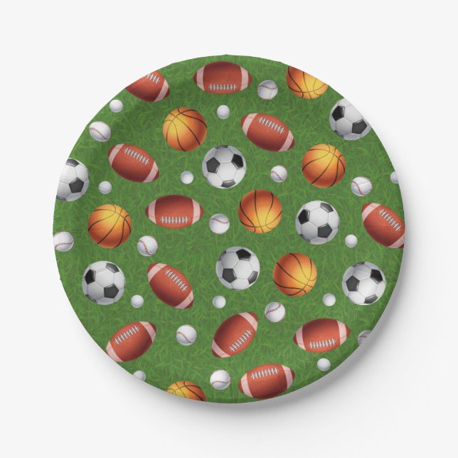 Party-Papiertafel für Sportveranstaltungen Pappteller (Vorderseite)