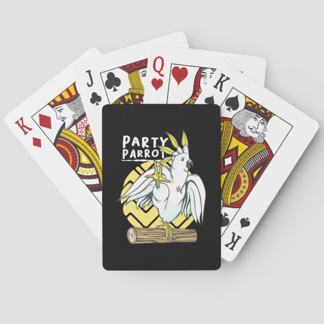 Party Parrot Bird Spielkarten (Rückseite)