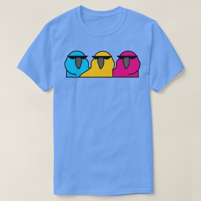Party Parrot T-Shirt (Design vorne)
