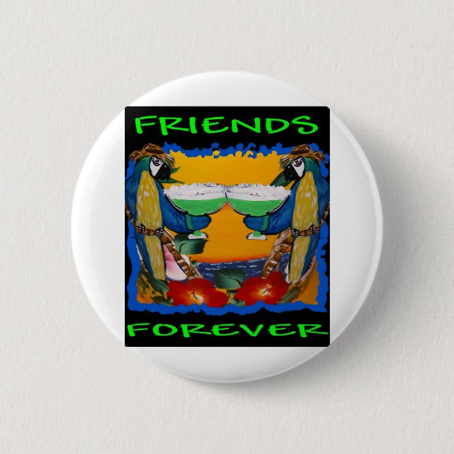 Party Parrots Button (Vorderseite)