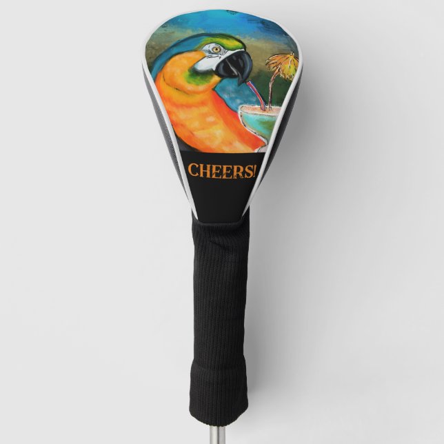 Party Parrots Golf Headcover (Vorderseite)