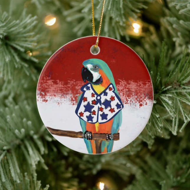 PARTY PARROTS KERAMIK ORNAMENT (Baum)