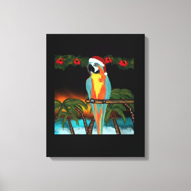 PARTY PARROTS LEINWANDDRUCK (Vorderseite)