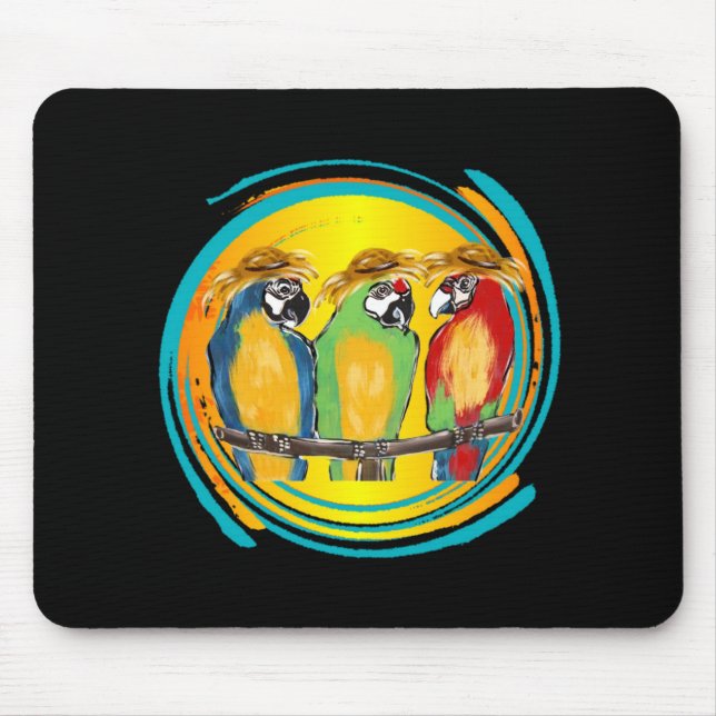 PARTY PARROTS MOUSEPAD (Vorne)