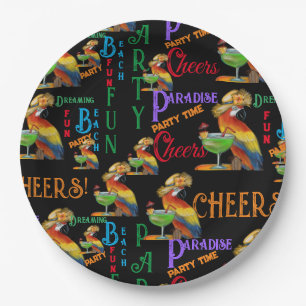 Party Parrots Pappteller
