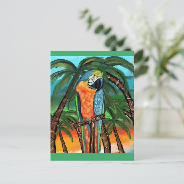 Party Parrots Postkarte (Stehend Vorderseite)