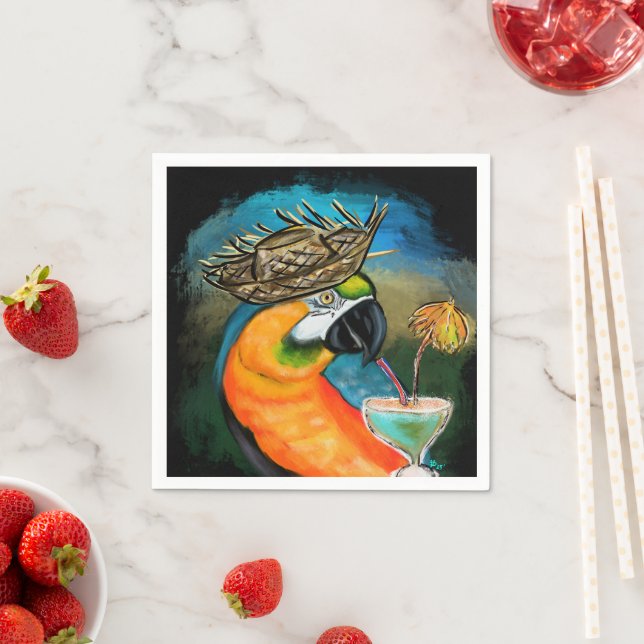 Party Parrots Serviette (Beispiel)