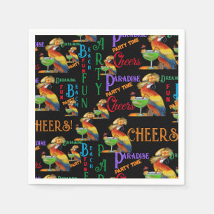 Party Parrots Serviette